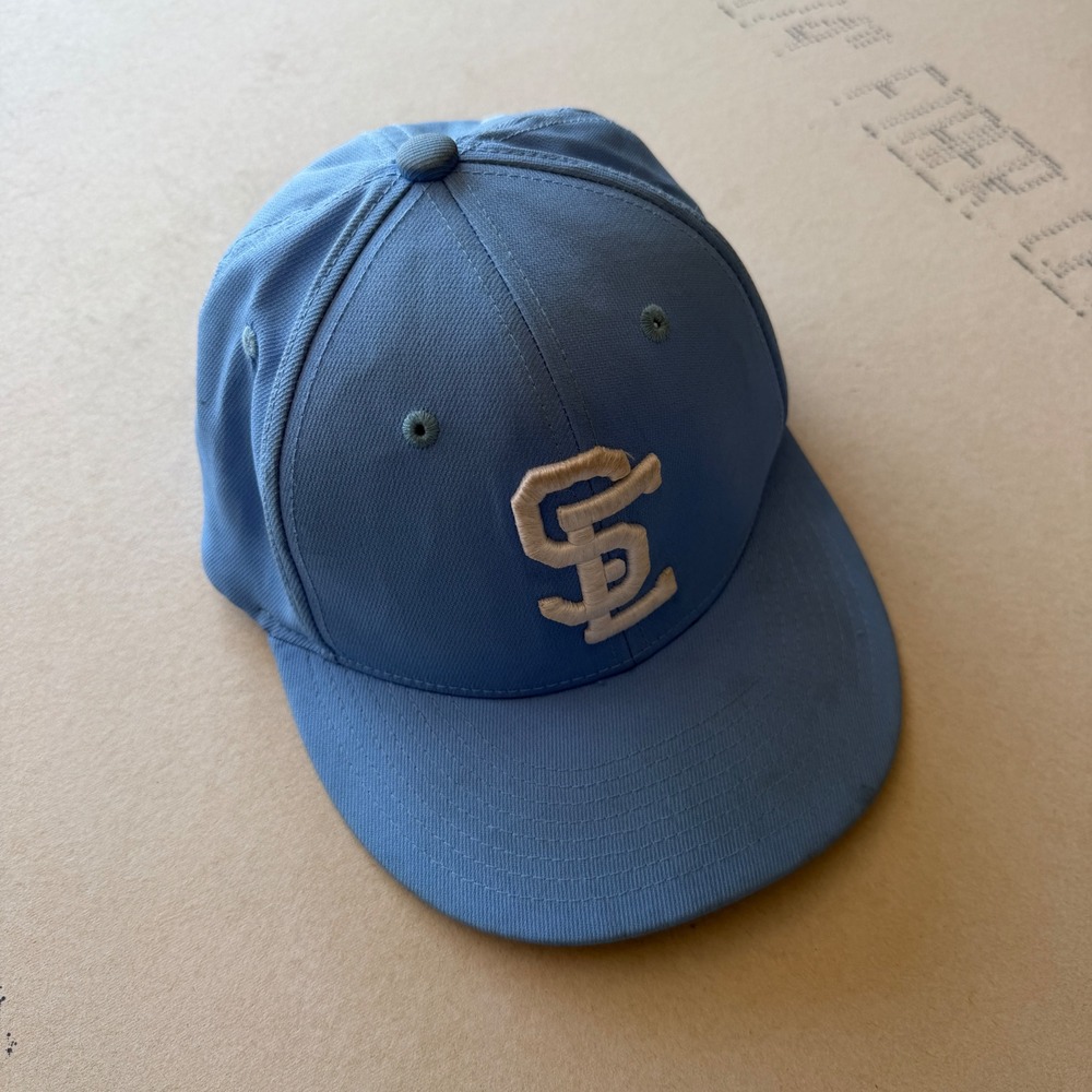 Y2K Champro Baseball Cap Light Blue SC Logo Hat